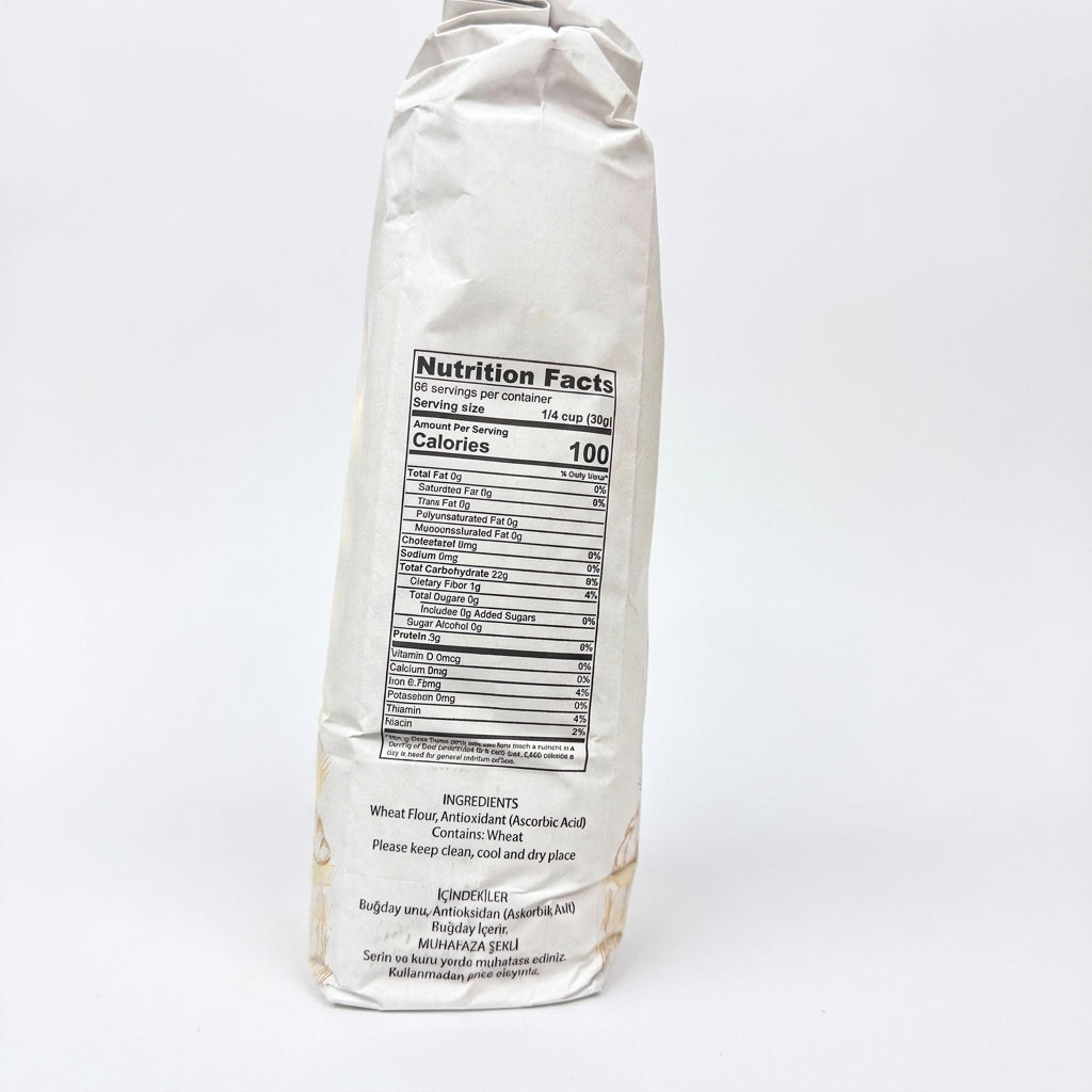 Ipek All-Purpose Flour 4 LBS 6.5 OZ (2 kg) - Premium Turkish Wheat Flour