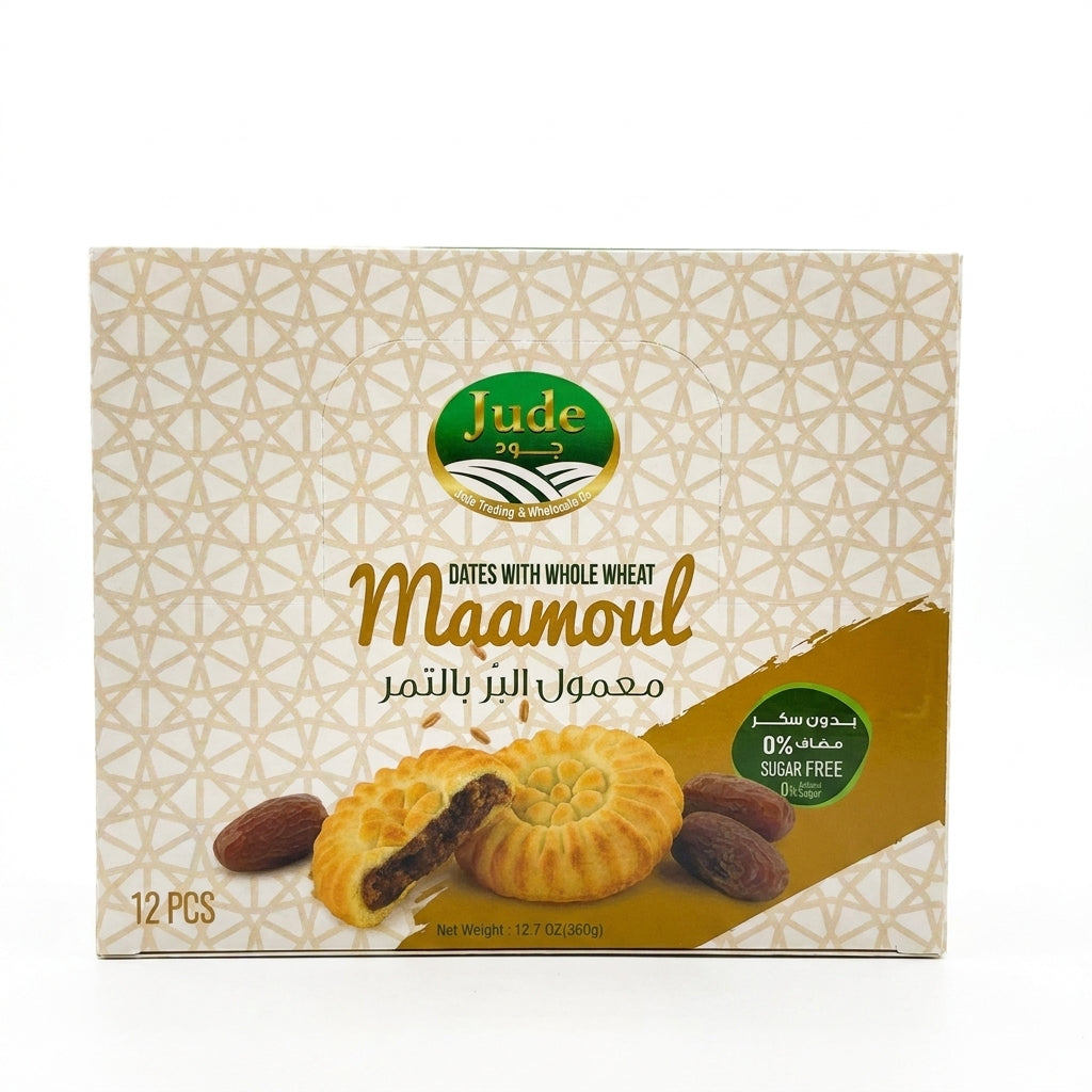 Jude Maamoul Dates with Whole Wheat 12.7 oz - Sugar Free