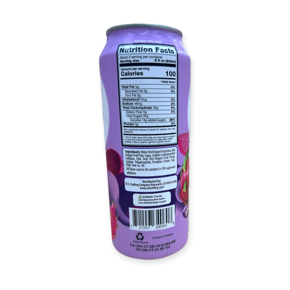 Honey Bee Dragon Fruit Drink With Pulp – 12oz