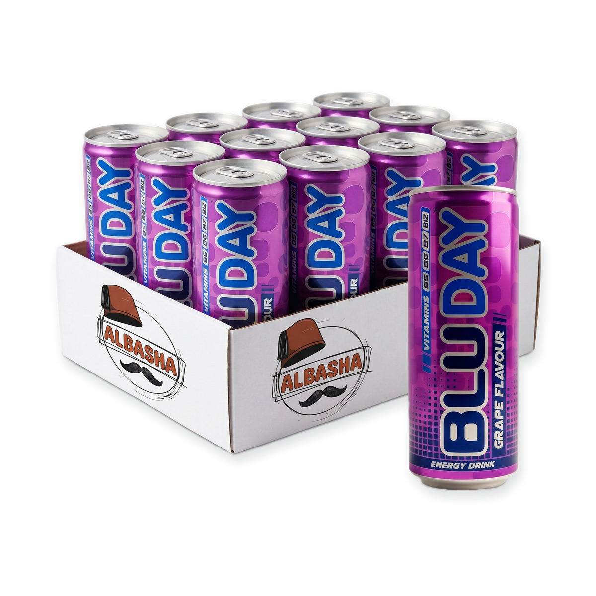 Blu Day Grape Flavor Energy Drink