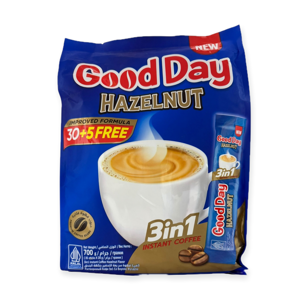 Good Day Premium Hazelnut Coffee – 100% Arabica Beans
