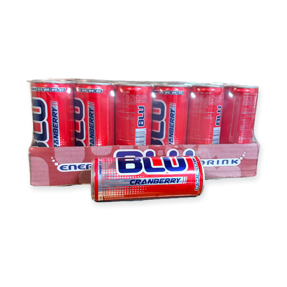 BLU DAY Cranberry Energy Drink 250ml Can
