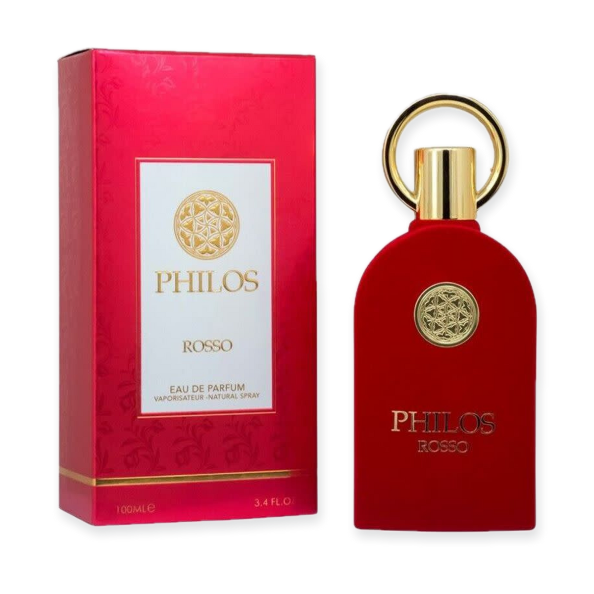 Lattafa Philos Rosso Eau De Parfum 50ml – Seductive Fragrance for Men