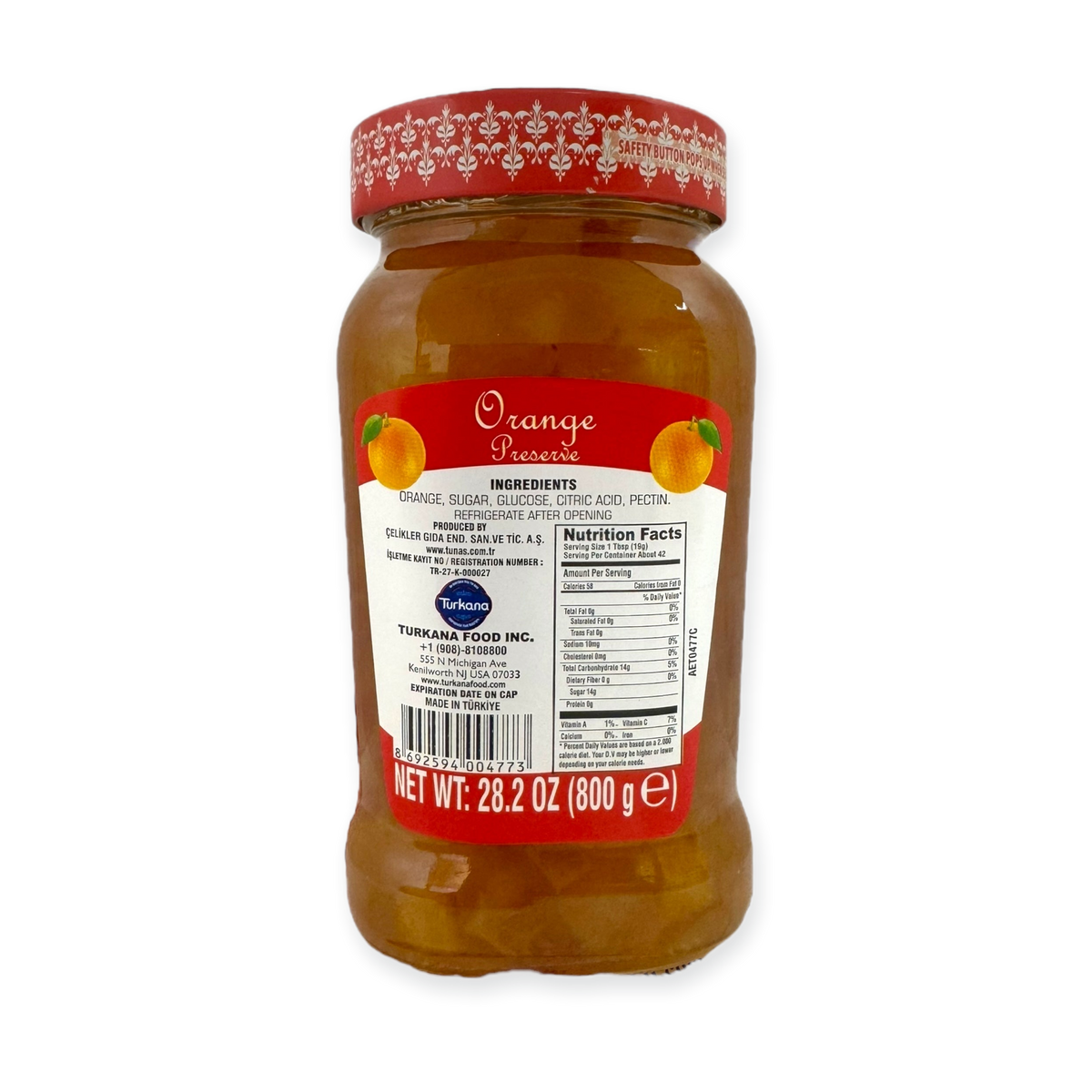 Tunas Orange Jam 800g – Premium Fruit Spread