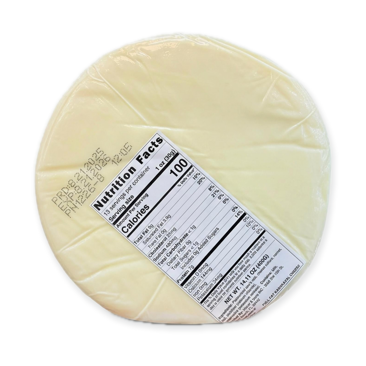Taze Kaşar Tam Yağlı (400g)