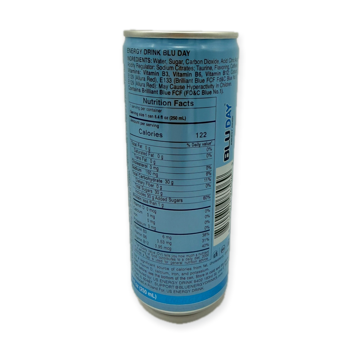 BLU DAY Refreshing Energy Beverage 250ml
