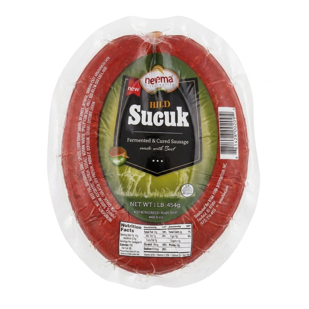 Nerma Hild Sucuk 1 LB - Fermented & Cured Beef Sausage