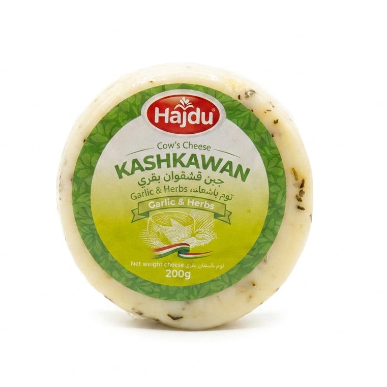 Hajdu Kashkawan Cheese 200g - Garlic & Herbs Cow's Cheese
