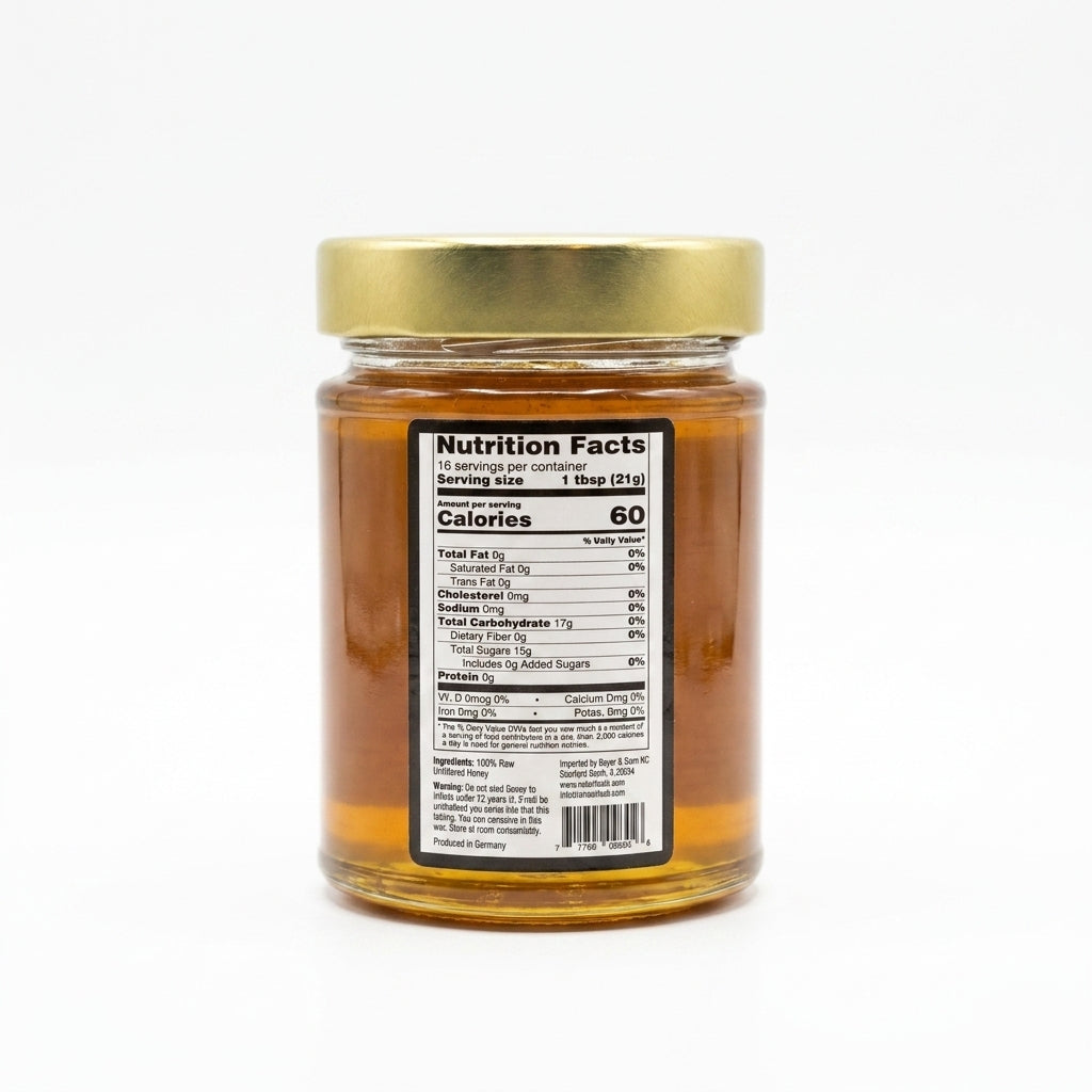 Bär Haus Raw & Unfiltered Honey 340g - 100% Natural German Honey