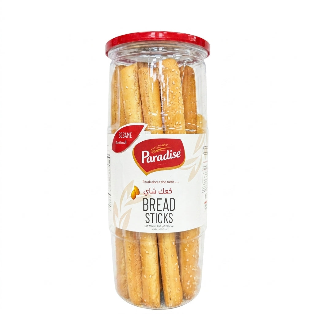 Paradise Sesame Bread Sticks 225g - Crispy Baked Snack