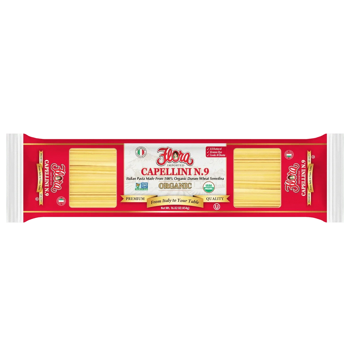 Capellini Pasta No. 9 - Organic - 16.02 oz