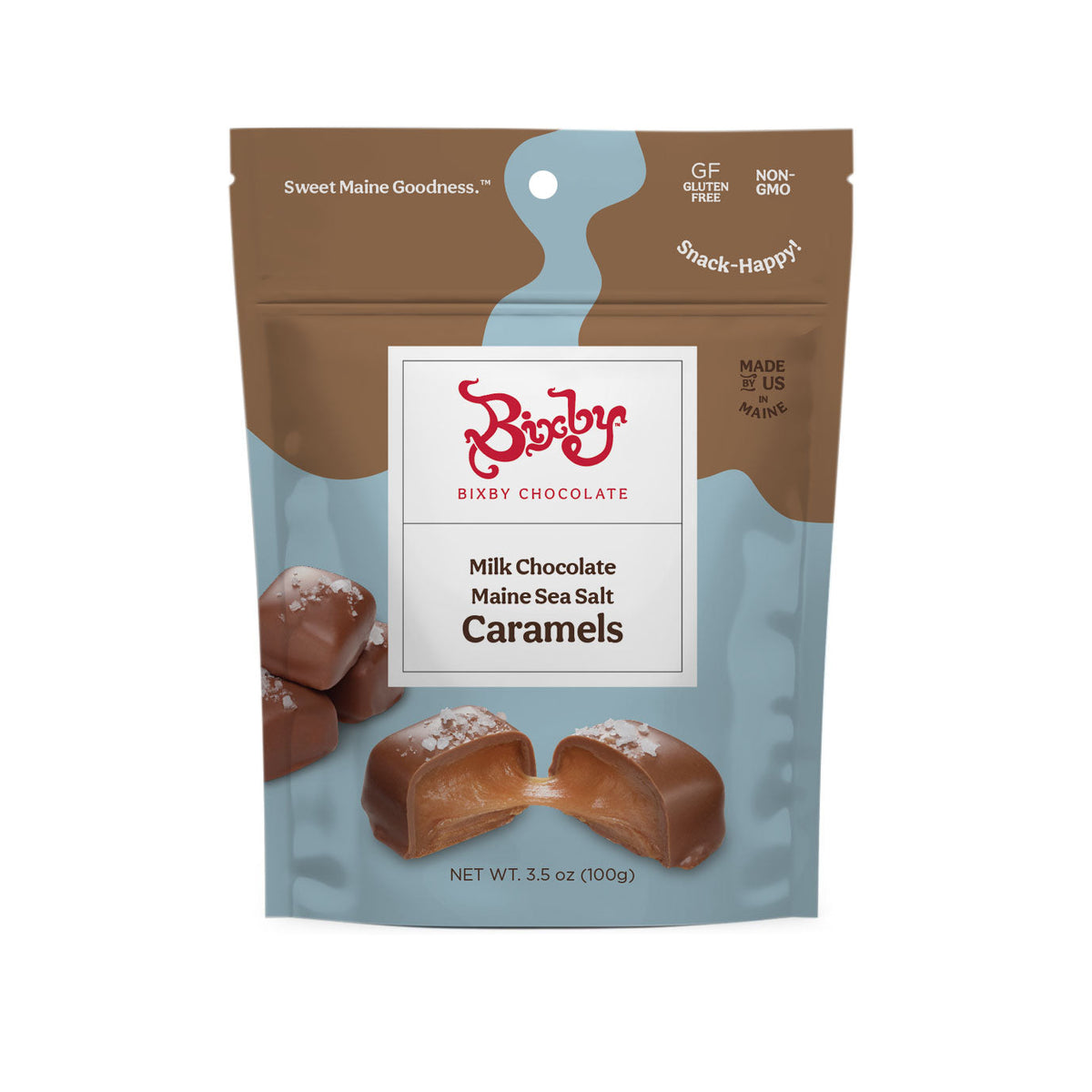 Milk Chocolate Sea Salt Caramels--6 Pouches