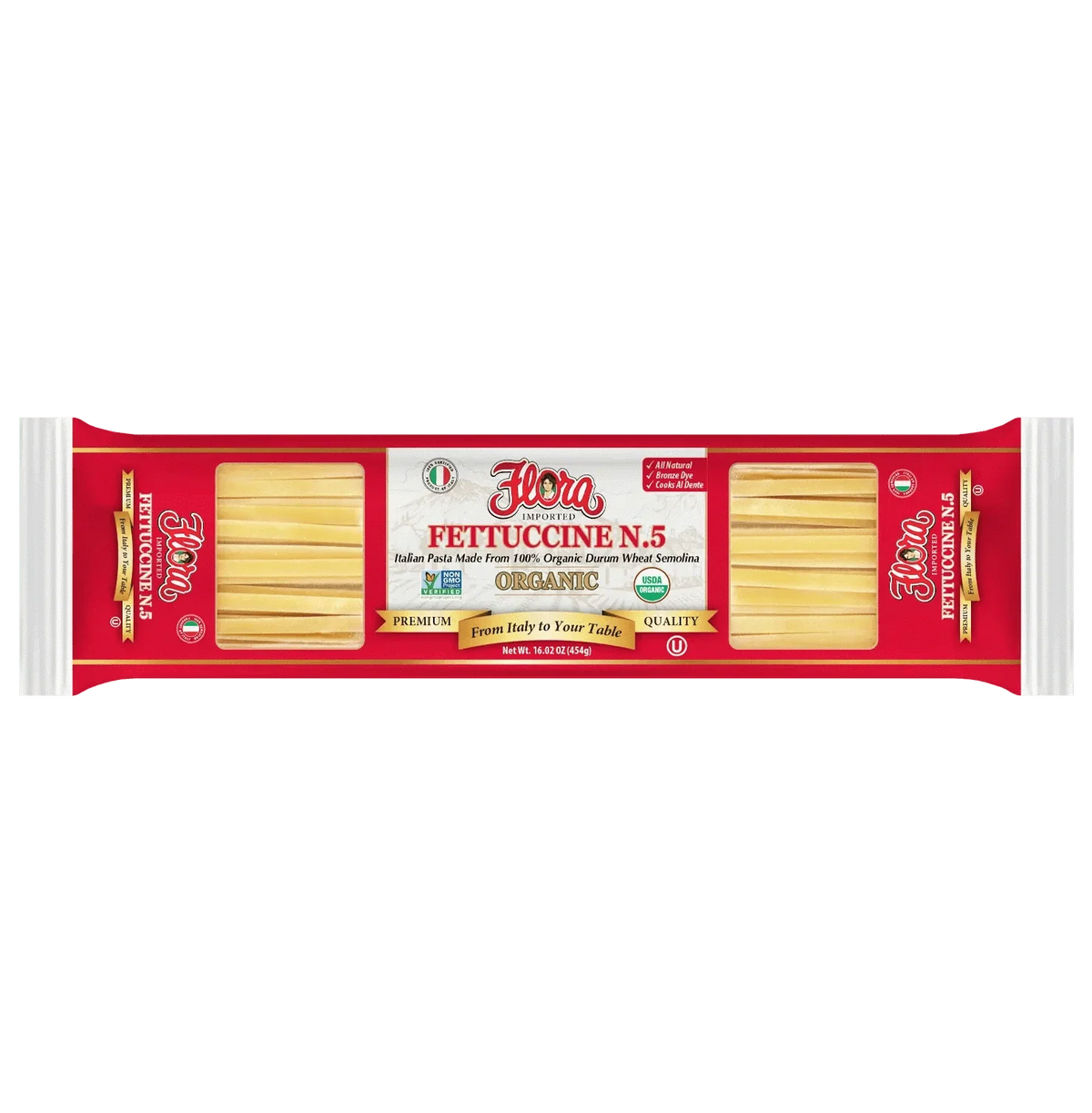 Fettuccine Pasta No. 5 - Organic - 16.02 oz