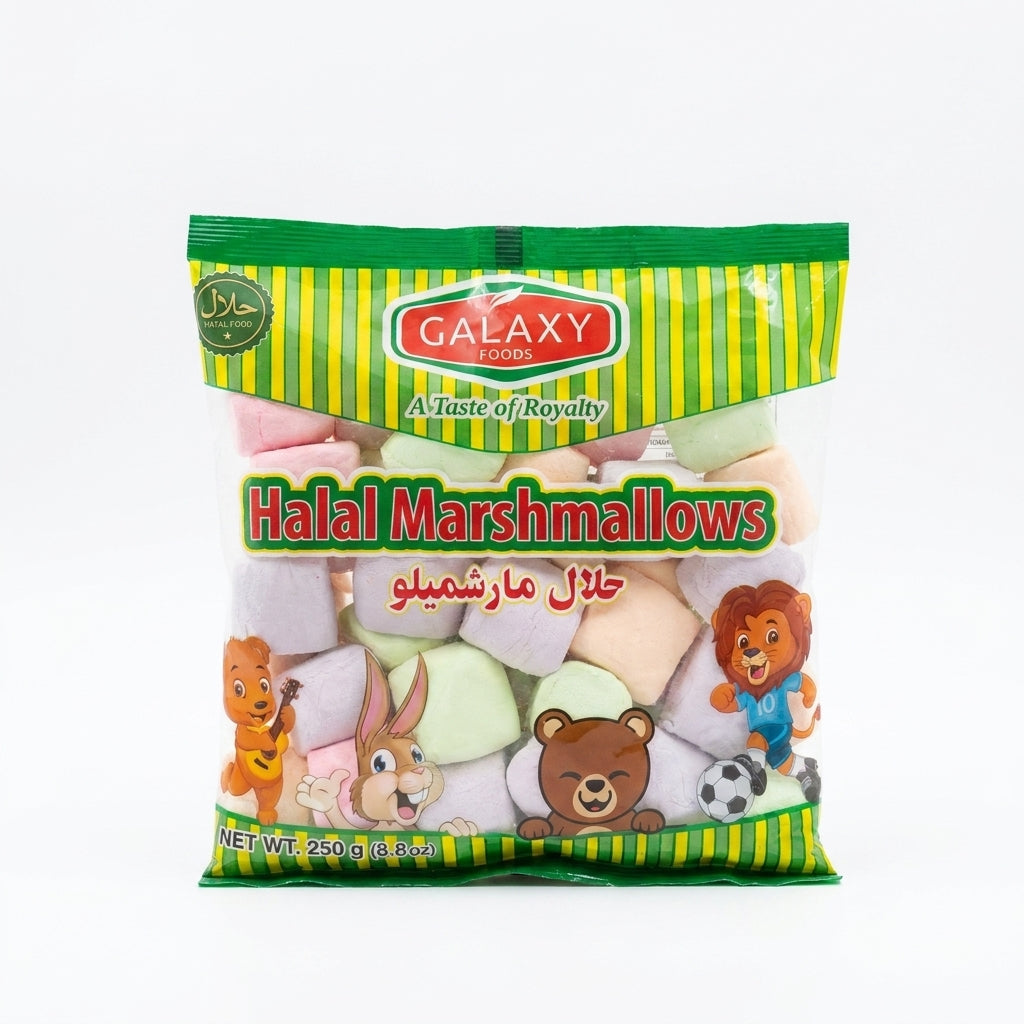 Galaxy Halal Marshmallows 250g - Soft & Fluffy Halal Certified