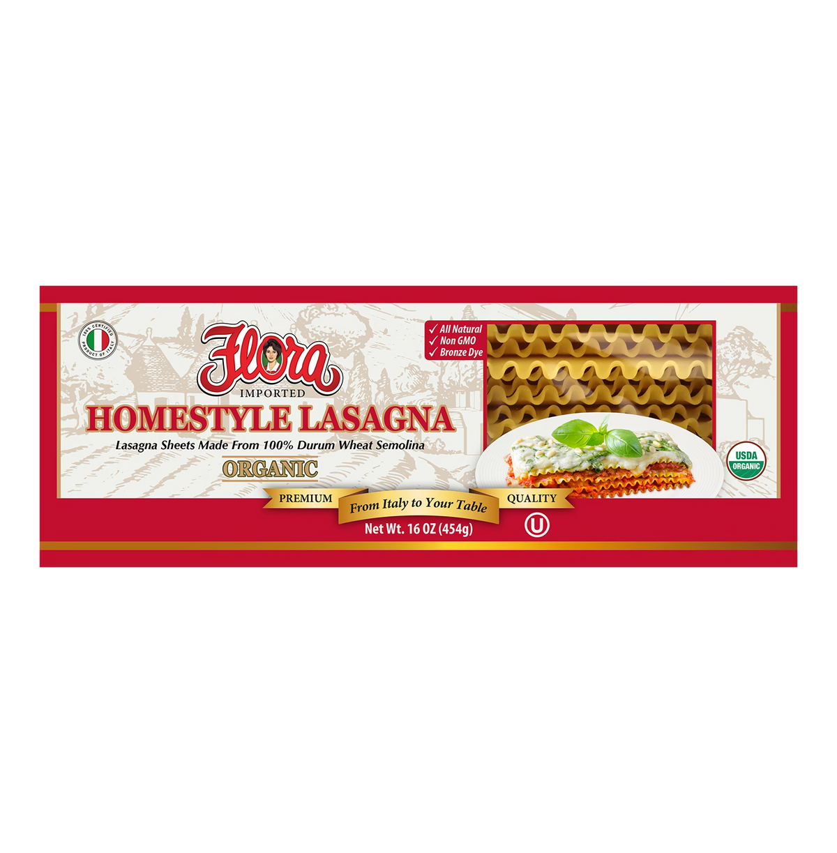 Homestyle Lasagna Pasta - Organic - 16 oz
