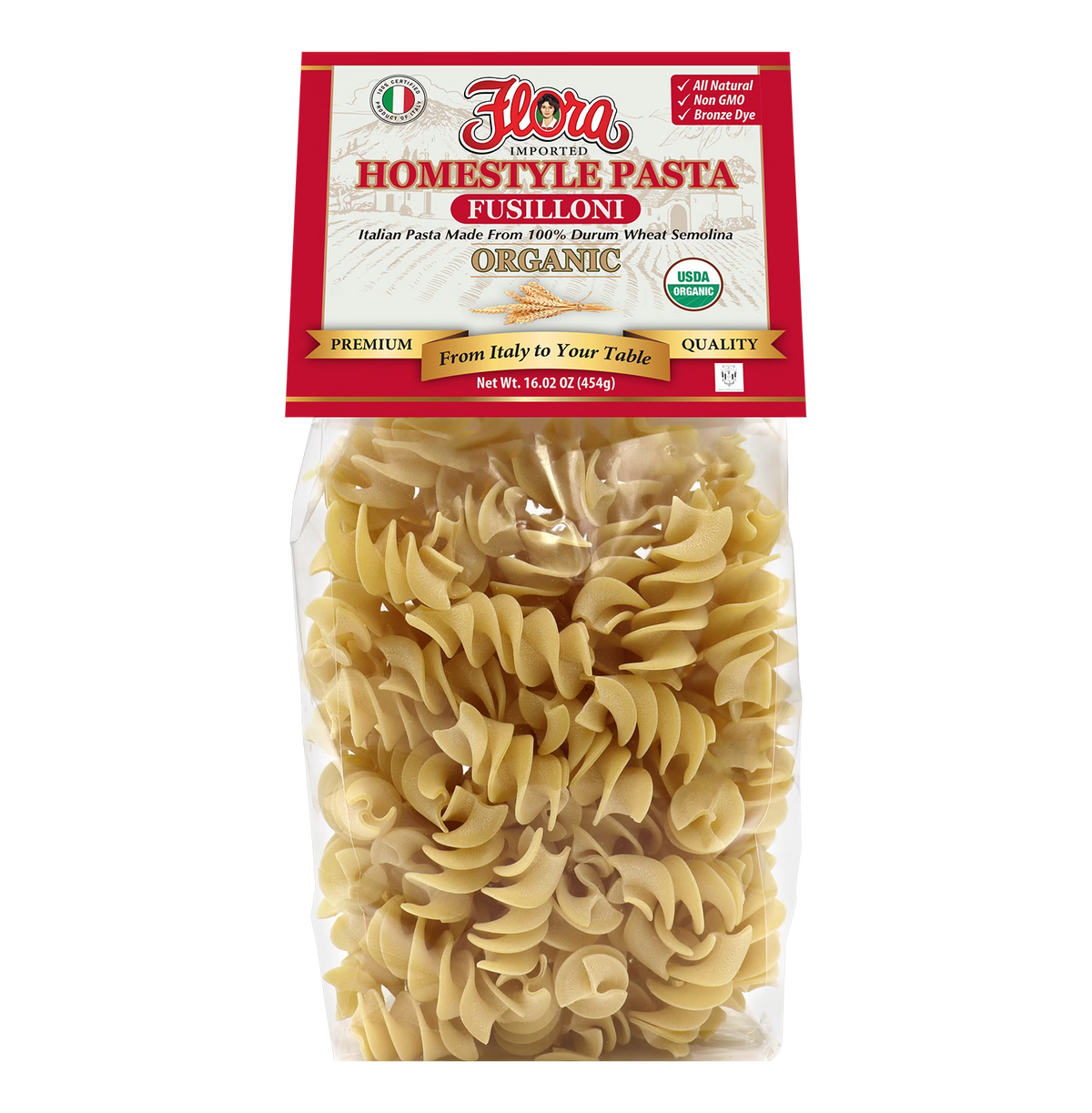 Homestyle Fusilloni Pasta - Organic - 16.02 oz