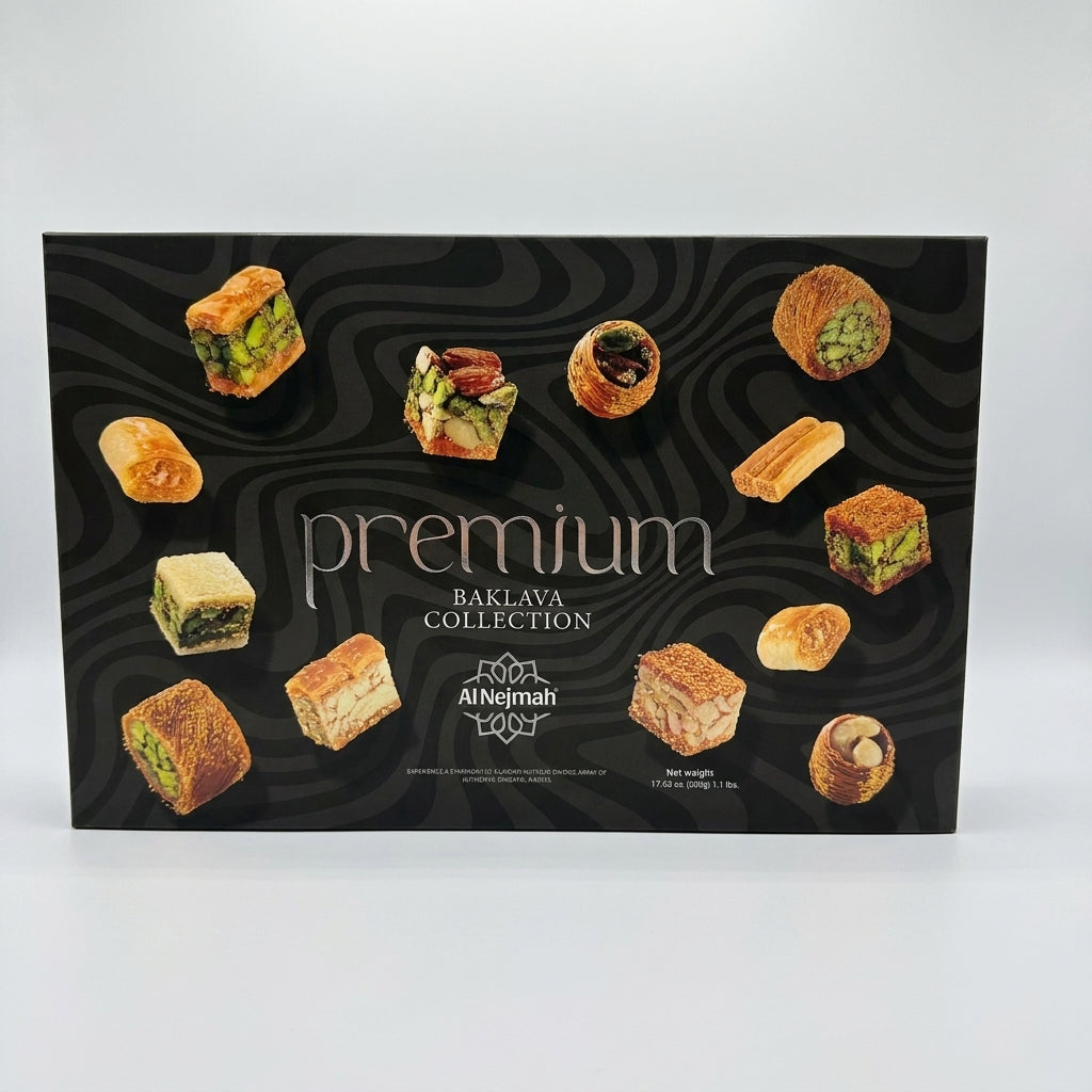 Al Nejmah Premium Baklava Collection 500g - Authentic Assorted Sweets