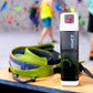 Clean Bottle Square Water Bottle 25oz, BPA-Free Plastic, Clear, Model PSQ-INF-CLEAR, Leak Proof with Carabiner Lid