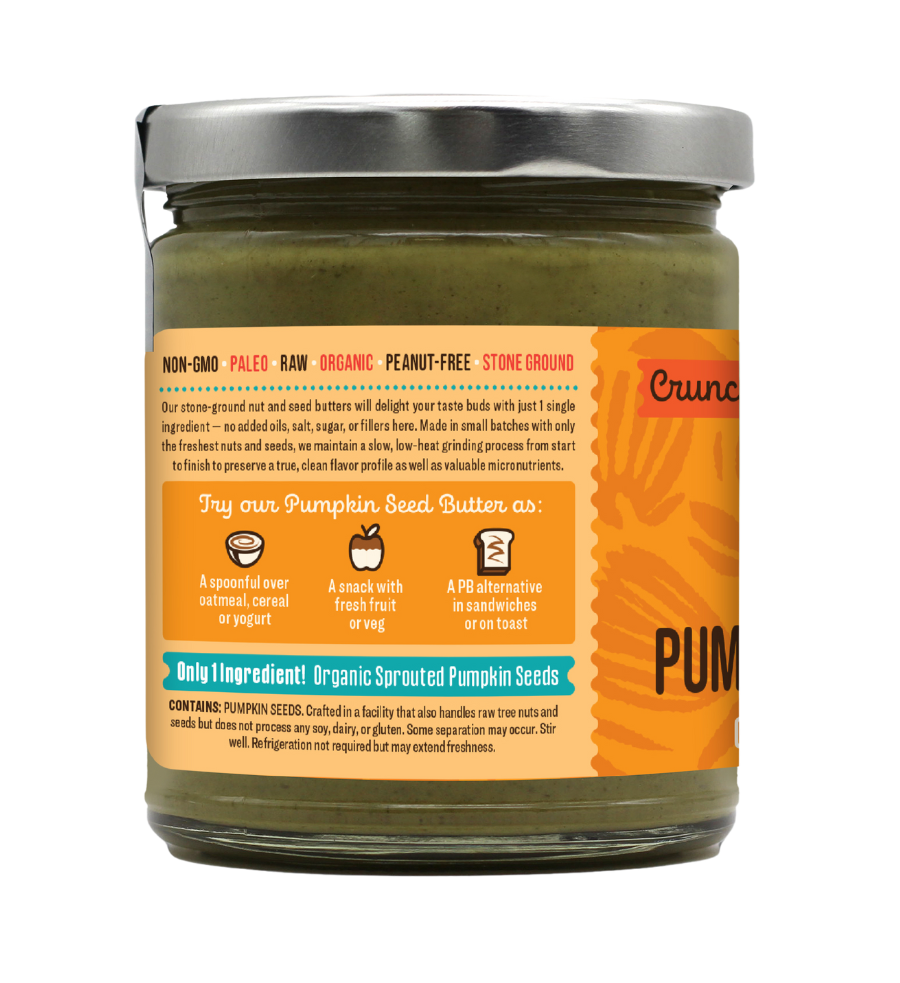 Crunchy Sprouted Pumpkin Seed Butter