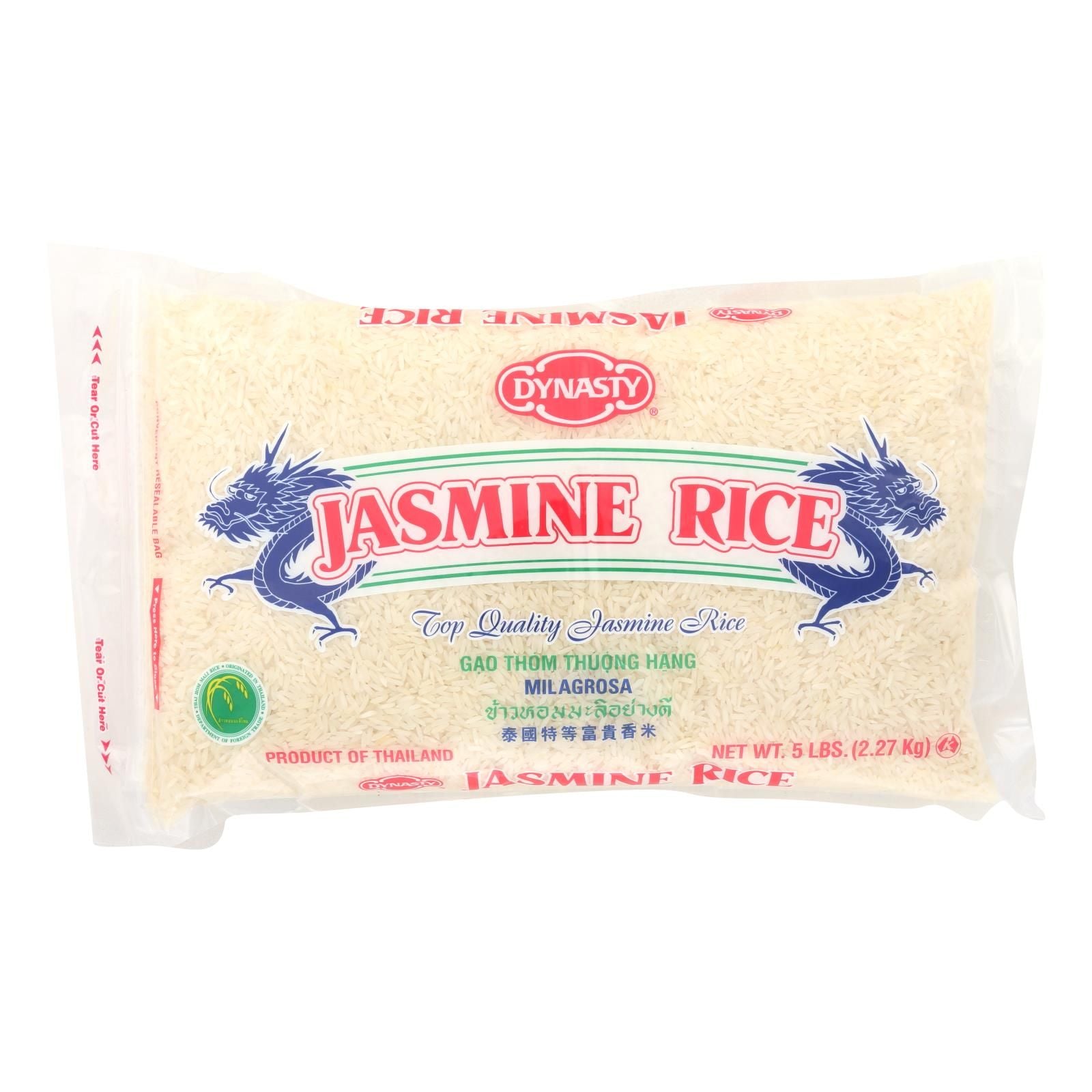 Dynasty Rice  Jasmine  case Of 6  5 Lb(D0102H5KV12)