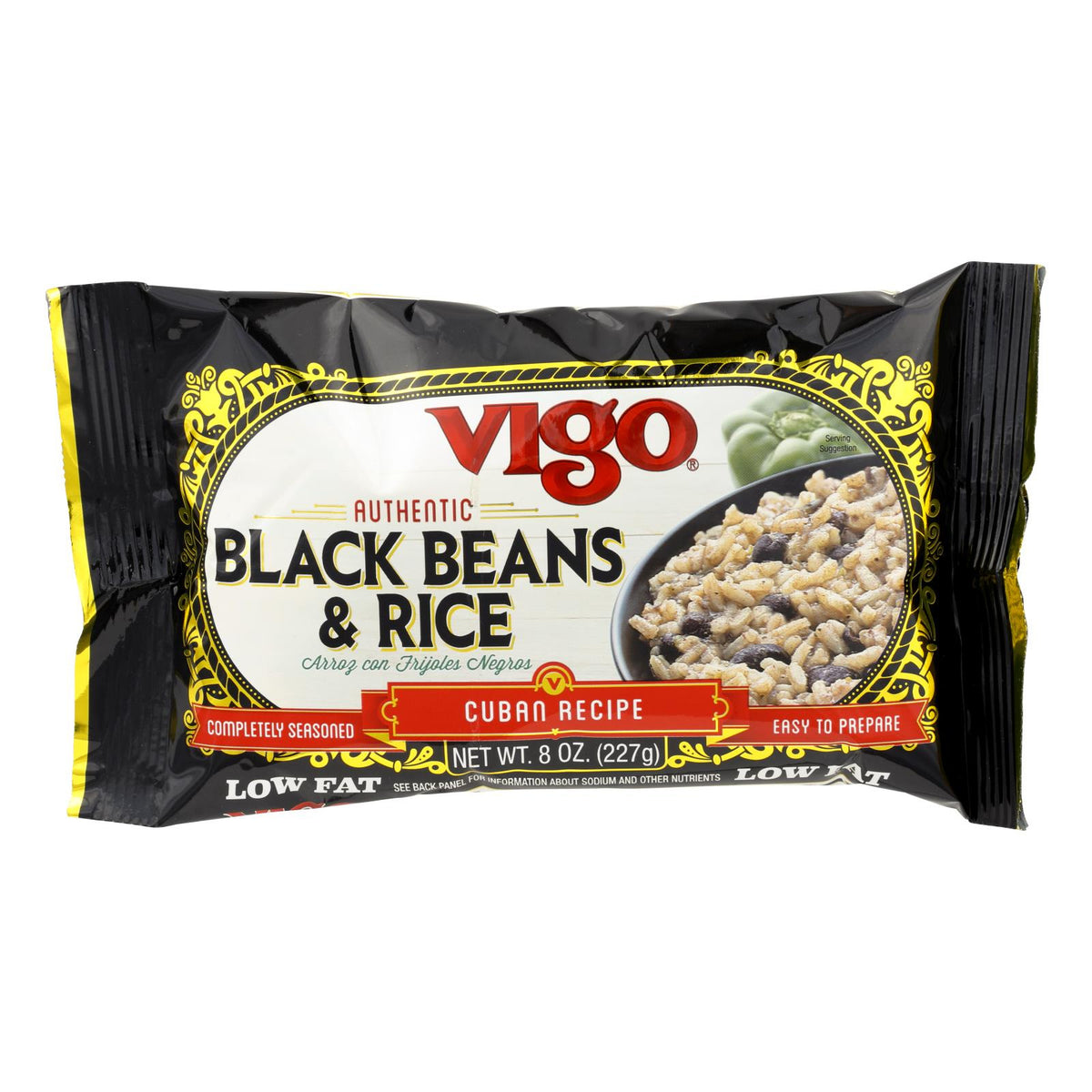 Vigo Black Bean And Rice - Case Of 12 - 8 Oz(D0102H5W6C8)