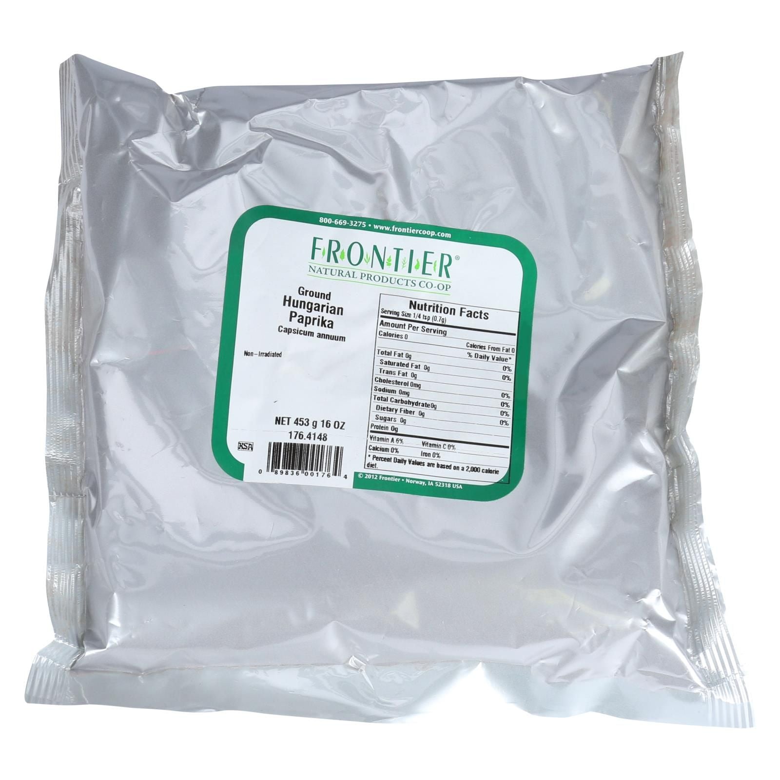 Frontier Herb Paprika Powder Hungarian ground  Single Bulk Item  1lb(D0102H5WKUX)