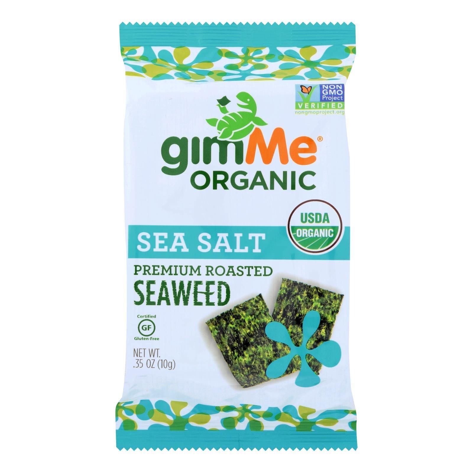 Gimme Organic Seaweed Chips - Sea Salt - Case Of 12 - 0.35 Oz.(D0102Hh8Jbv.)