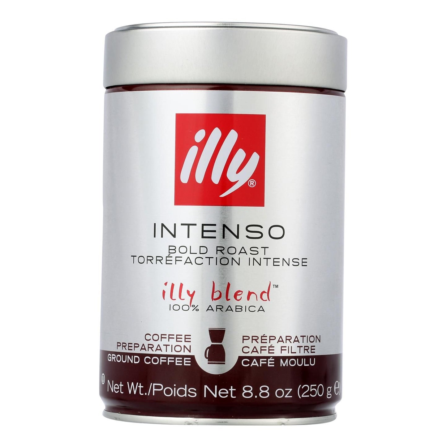 Illy Caffe Coffee Coffee - Drip - Ground - Dark Roast - 8.8 oz - case of 6(D0102HP622A.)