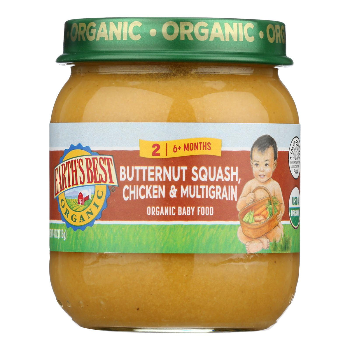 Earth'S Best - Dinner Organic Butter Nut Chicken Multigrain - Case Of 10-4 Oz