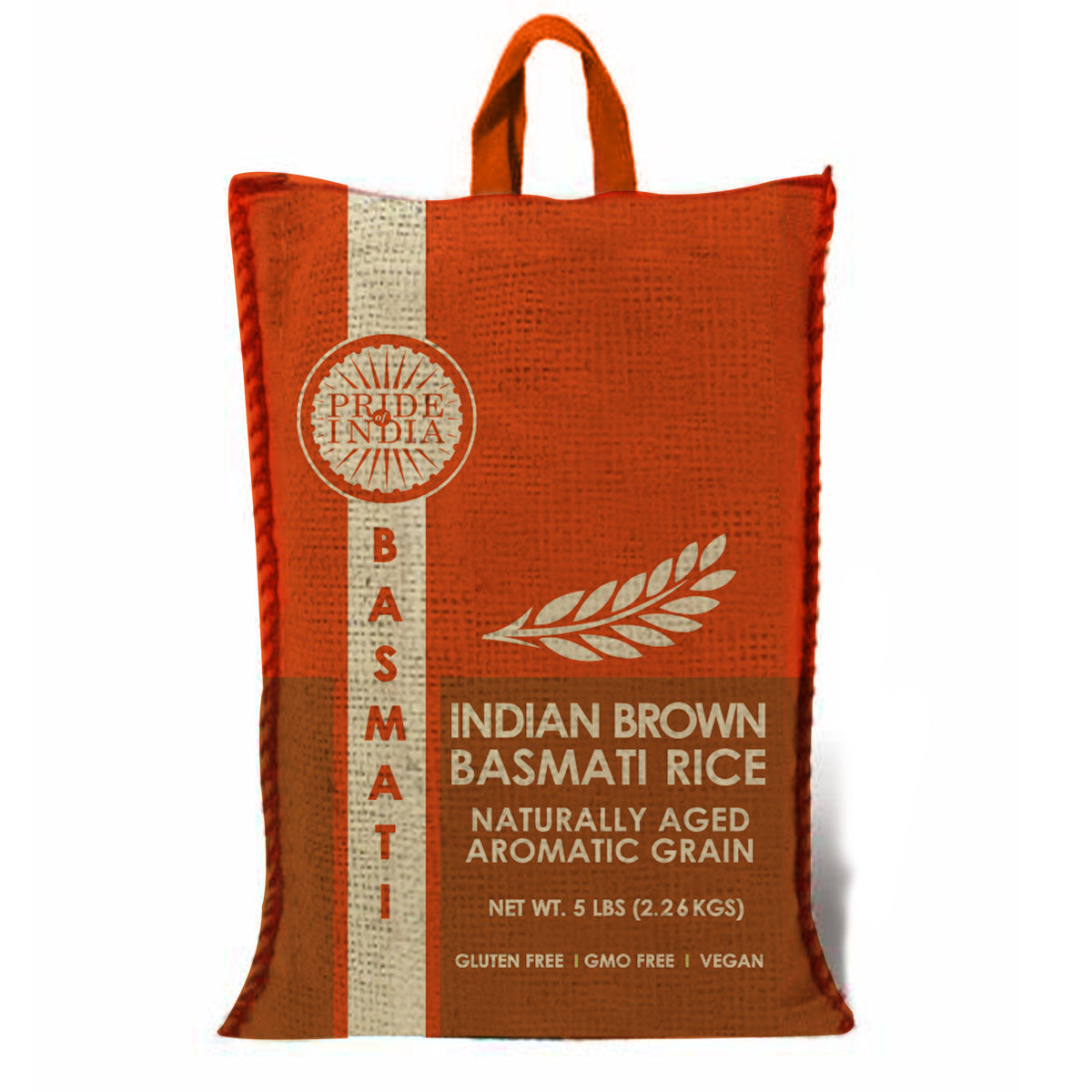 Extra Long Brown Basmati Rice 5 Lbs
