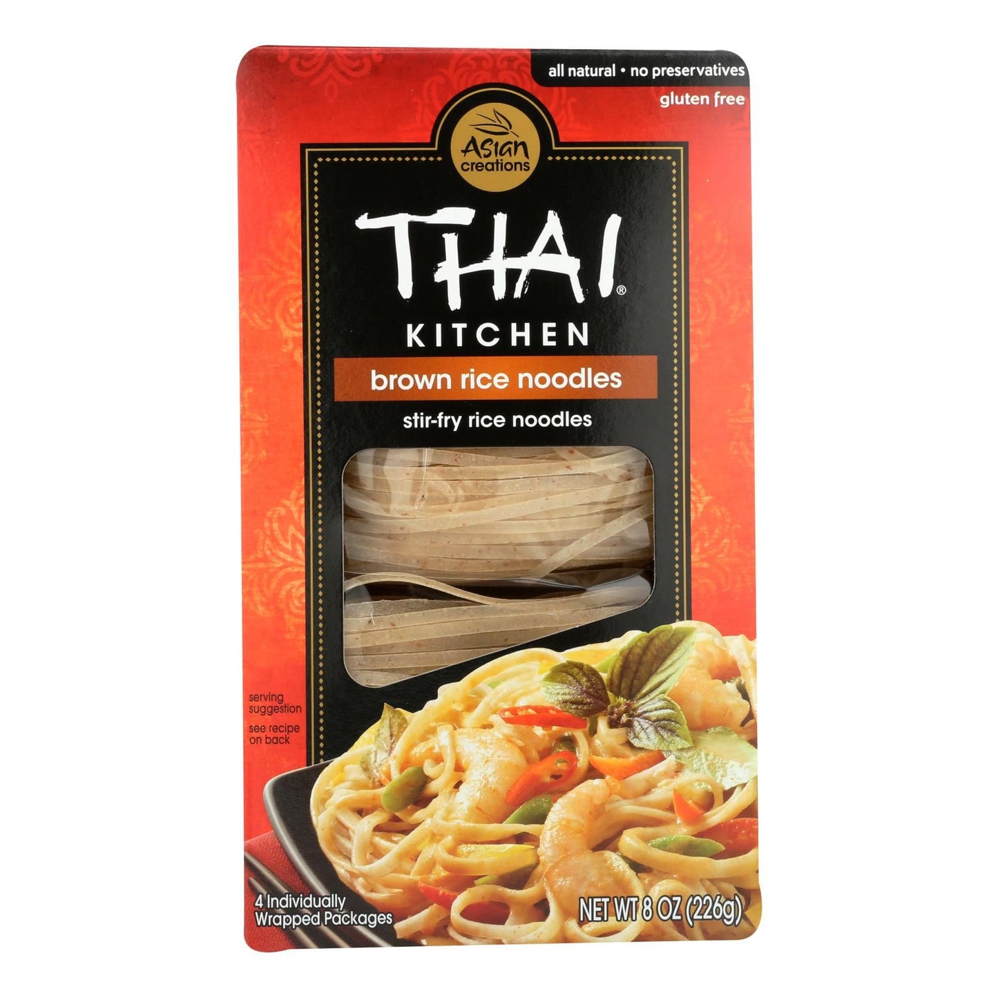 Thai Kitchen Brown Rice Noodles  Case of 6  8 oz.(D0102HX8T68.)