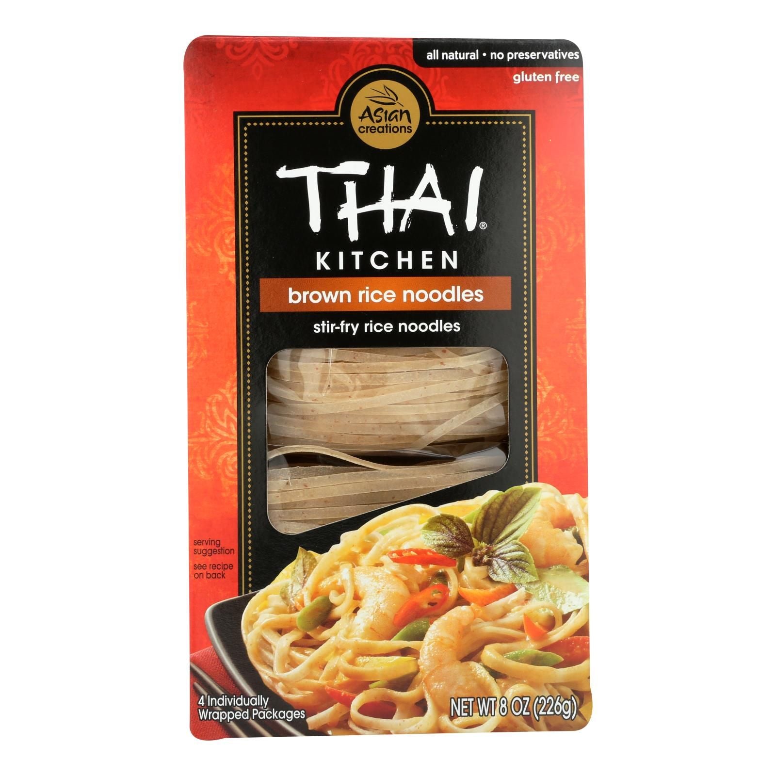 Thai Kitchen Brown Rice Noodles  Case of 6  8 oz.(D0102HX8T68.)