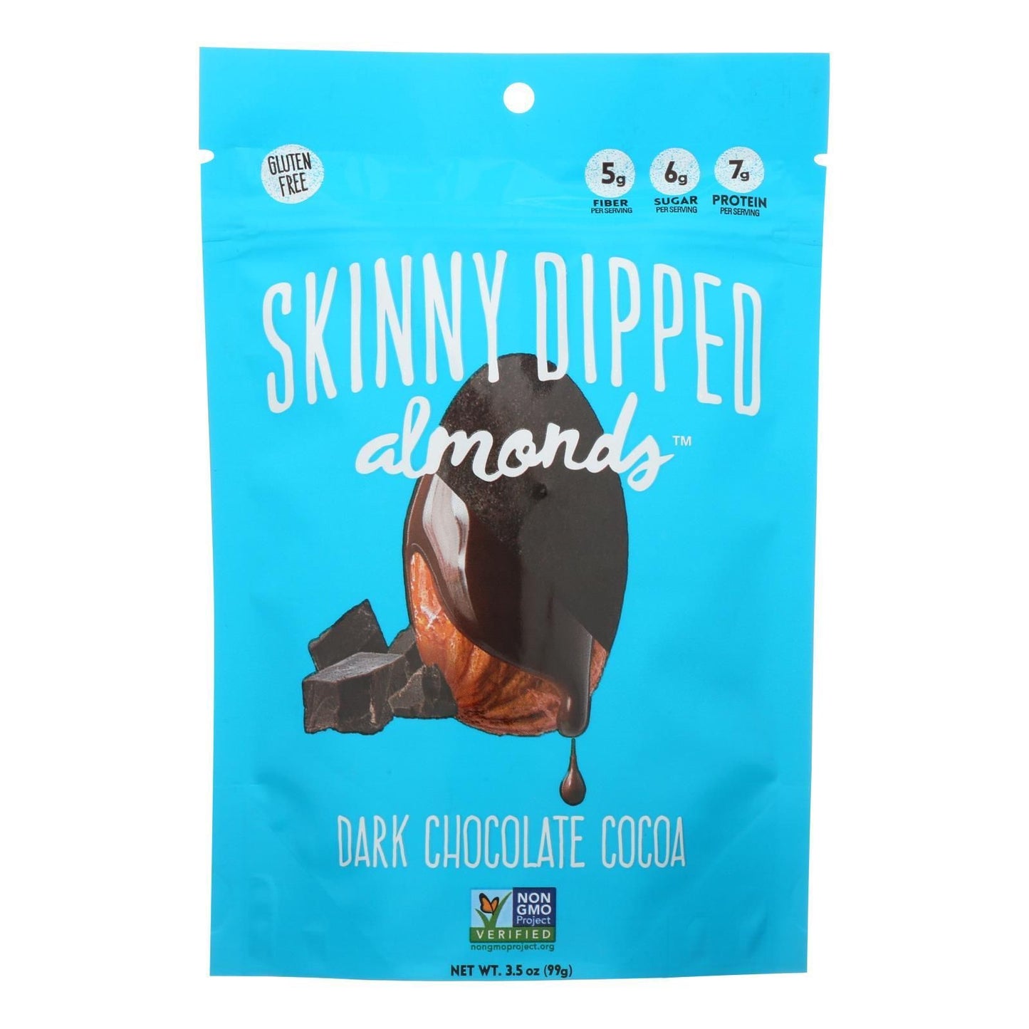 Skinny Dipped Almonds  Dark Chocolate Cocoa  Case of 10  3.5 OZ(D0102HXPLGW.)