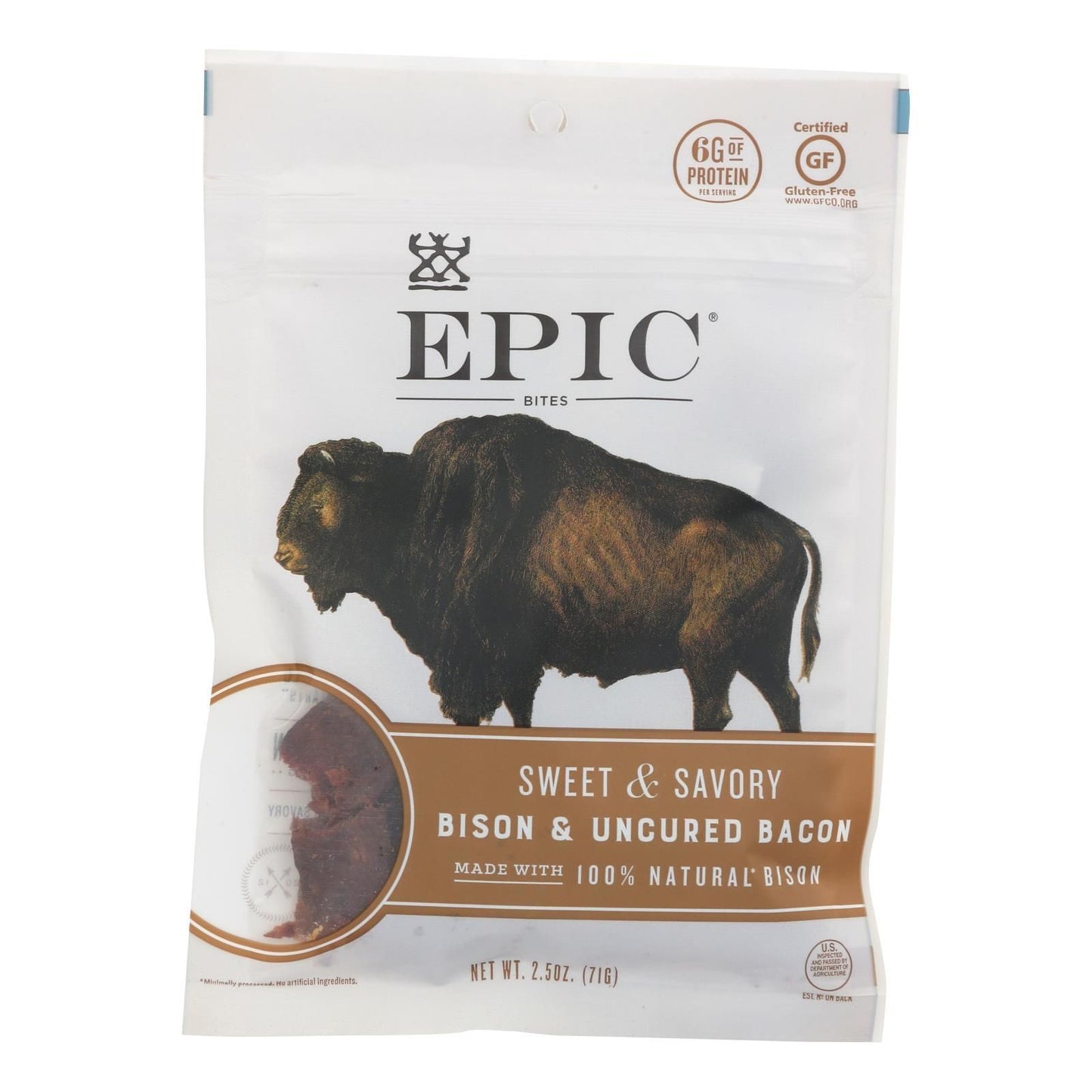Epic - Jerky Bites - Bison Meat - Case of 8 - 2.5 oz.(D0102HXX3UY.)