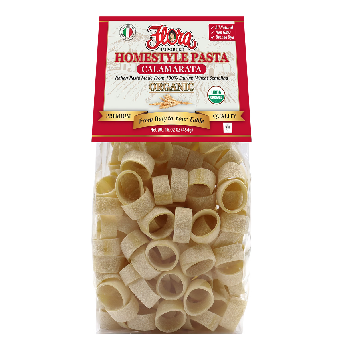 Homestyle Calamarata Pasta - Organic - 16.02 oz