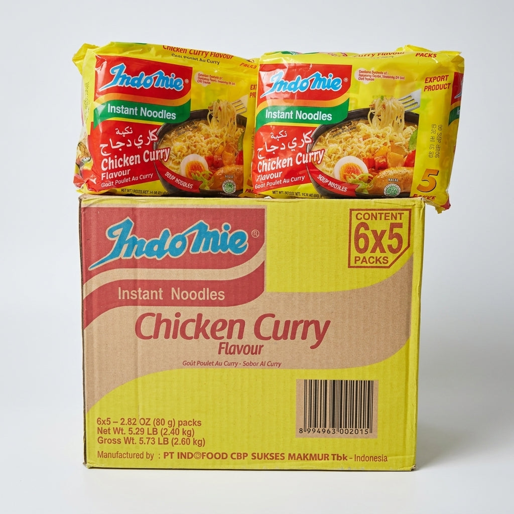 Box Indomie Chicken Curry Instant Noodles 30 Pack - Indonesian Export Quality