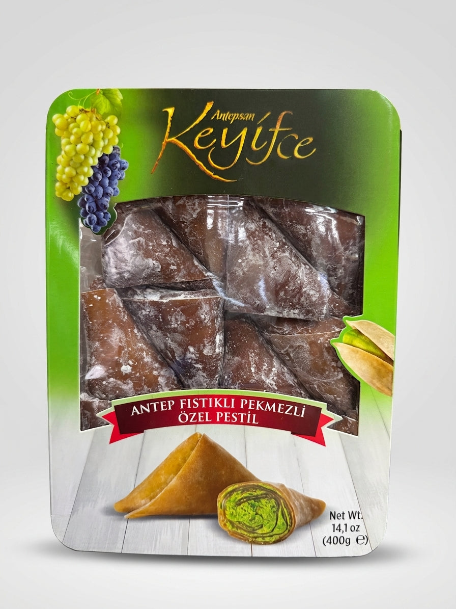 Antepsan Keyifce Fistikli Pekmezli Pestil 14.1oz - Turkish Grape Molasses