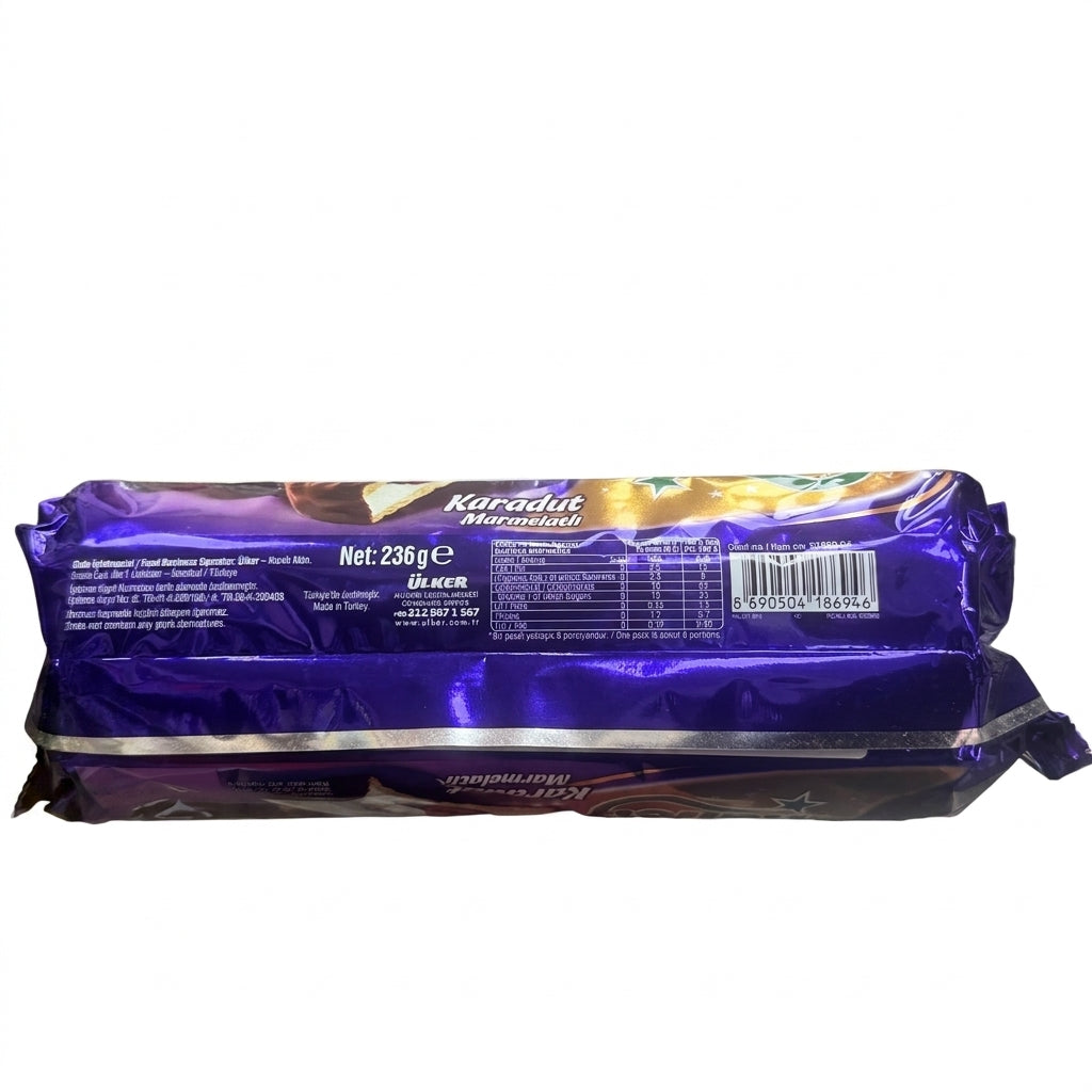 Ülker Halley Blackberry Marmalade Biscuits 236g - Milk Chocolate