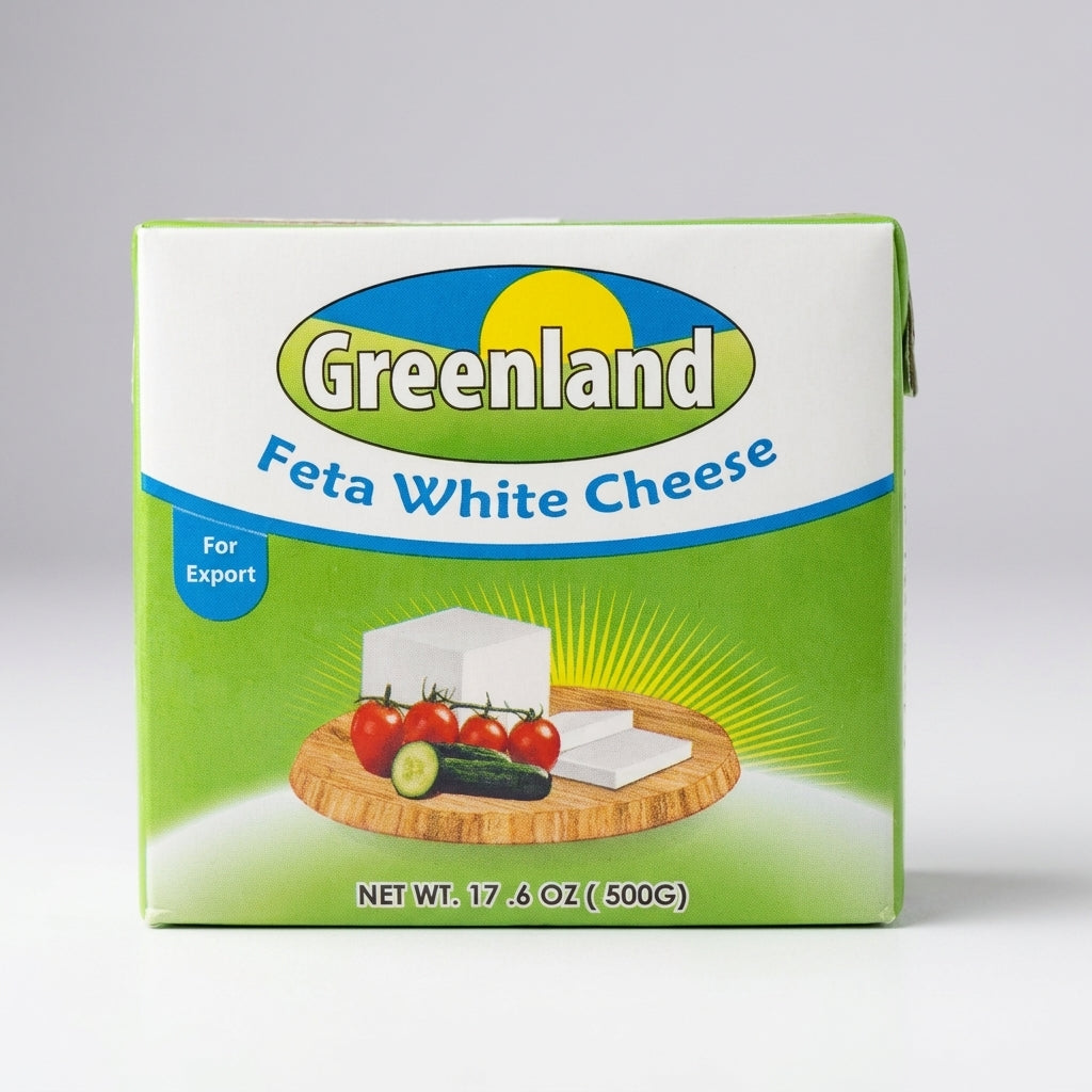 Greenland Feta White Cheese 17.6 oz - Premium Export Quality