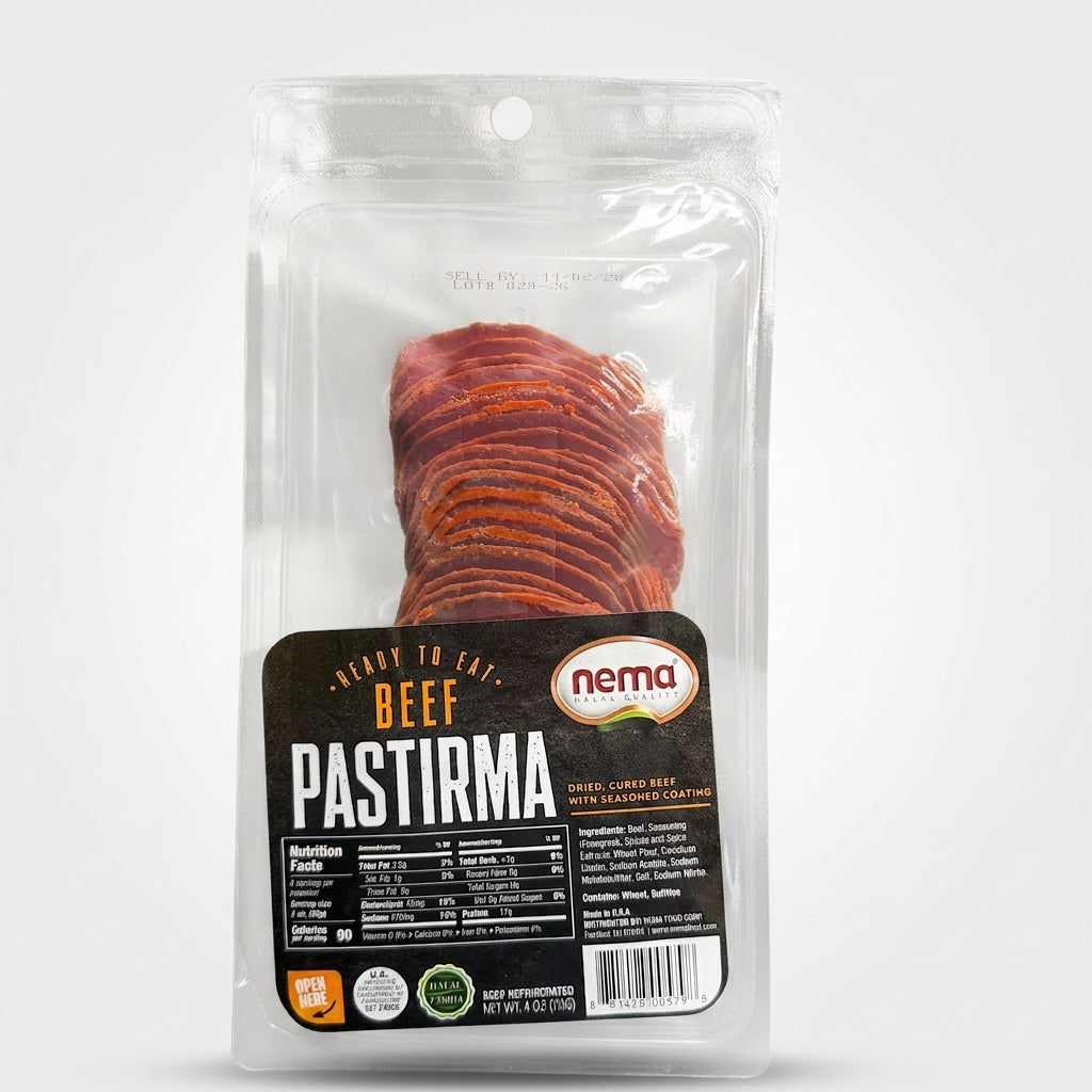 Nema Beef Pastirma 4 oz - Ready to Eat Dried Cured Beef