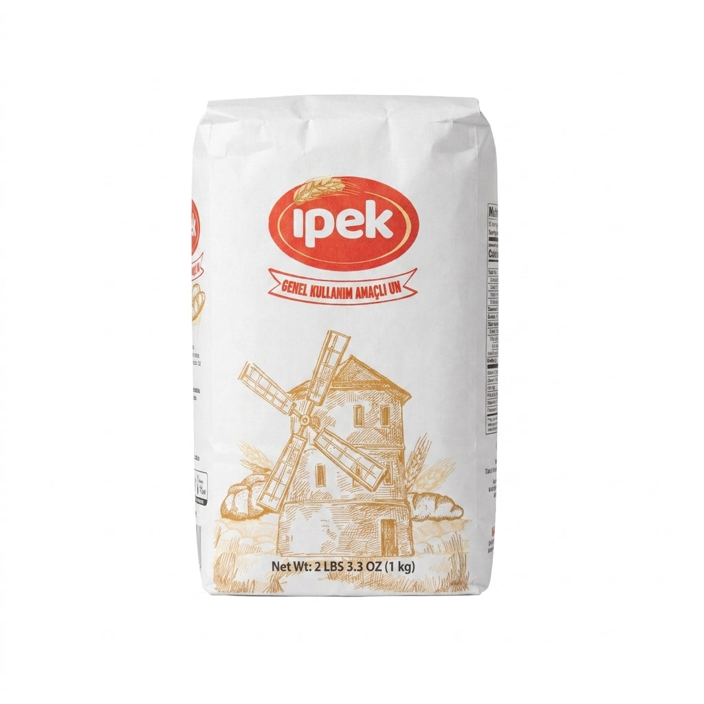Ipek All Purpose Flour 2 LBS 3.3 OZ (1 kg) - Premium Turkish Wheat Flour