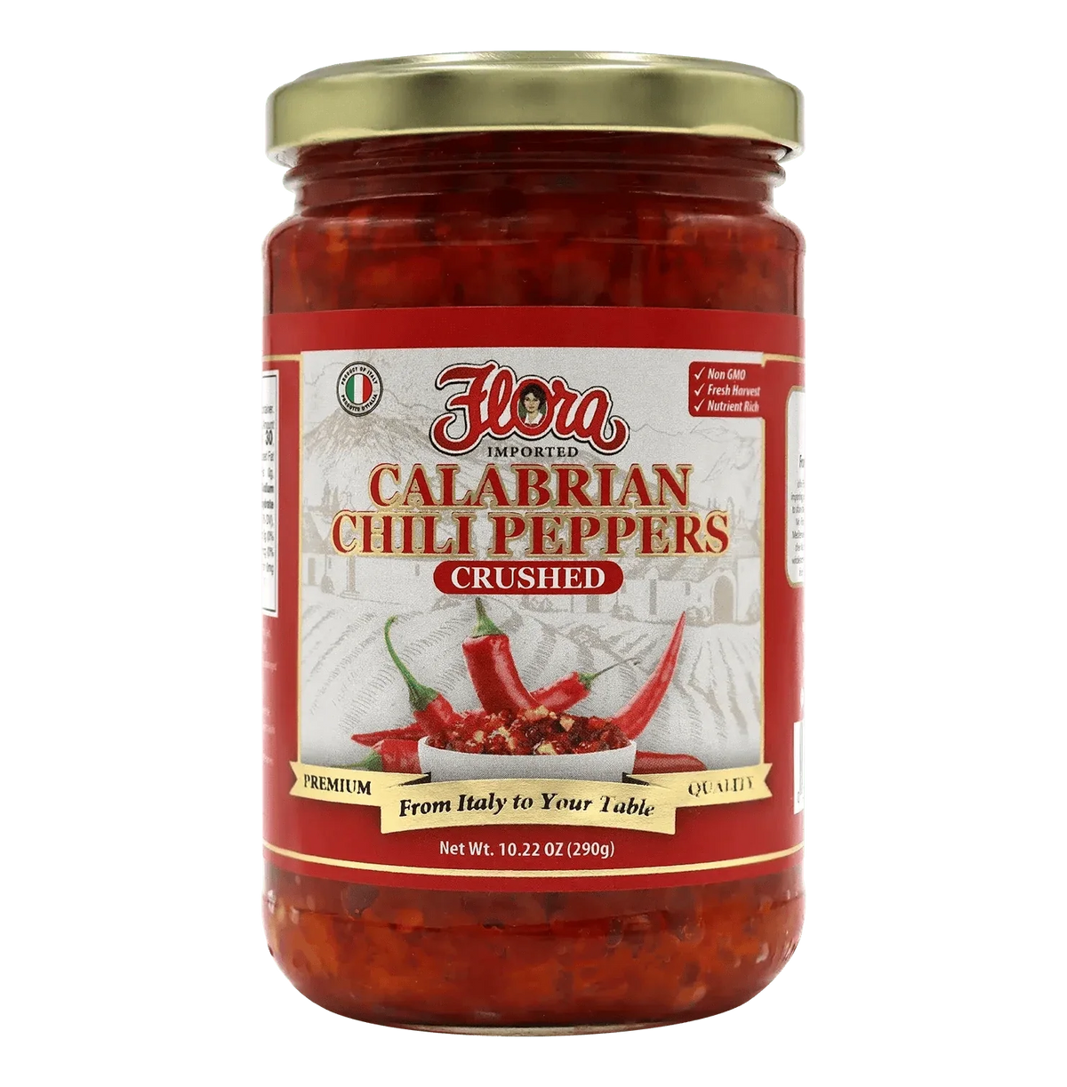 Calabrian Chili Peppers - Crushed - 10.22 oz
