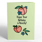 Peachy Birthday Peaches 5"x7" Suncatcher Card