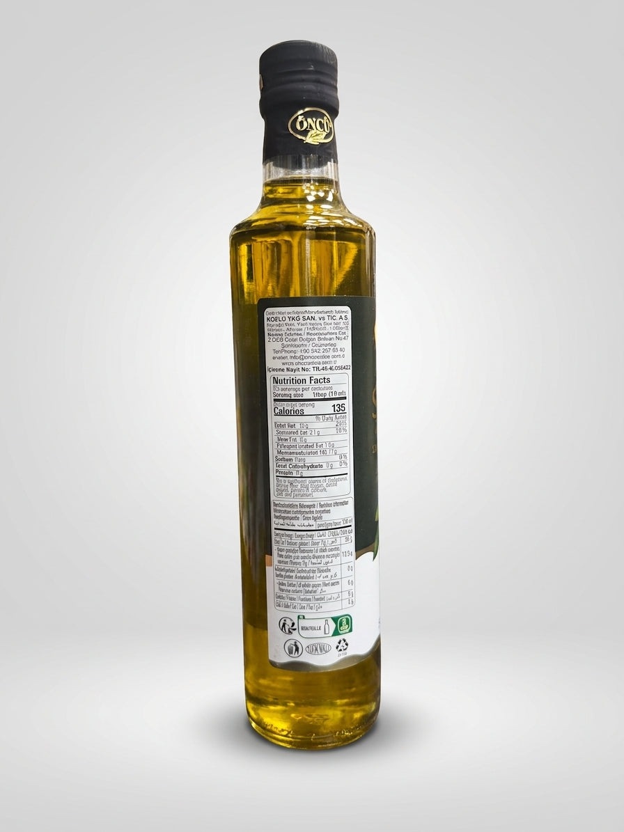 ÖNCÜ Natural Extra Virgin Olive Oil 500mL - Premium Turkish Cold-Pressed