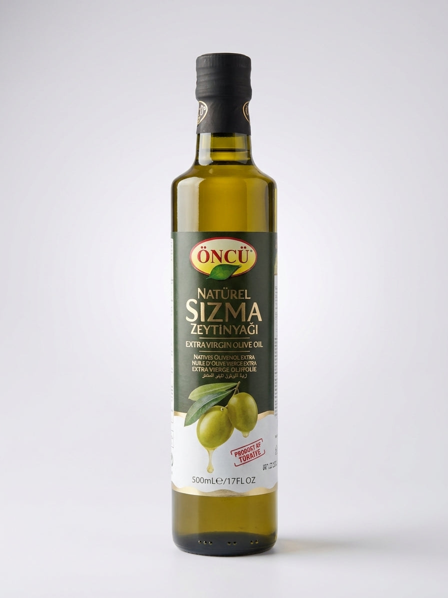 ÖNCÜ Natural Extra Virgin Olive Oil 500mL - Premium Turkish Cold-Pressed