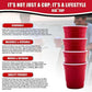 Redcupliving Reusable Red 5 oz Party Cups, Set of 4
