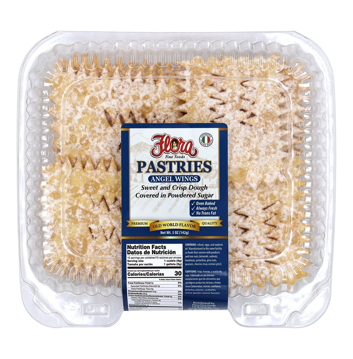 Angel Wings Pastries - Powdered Sugar - 8 oz