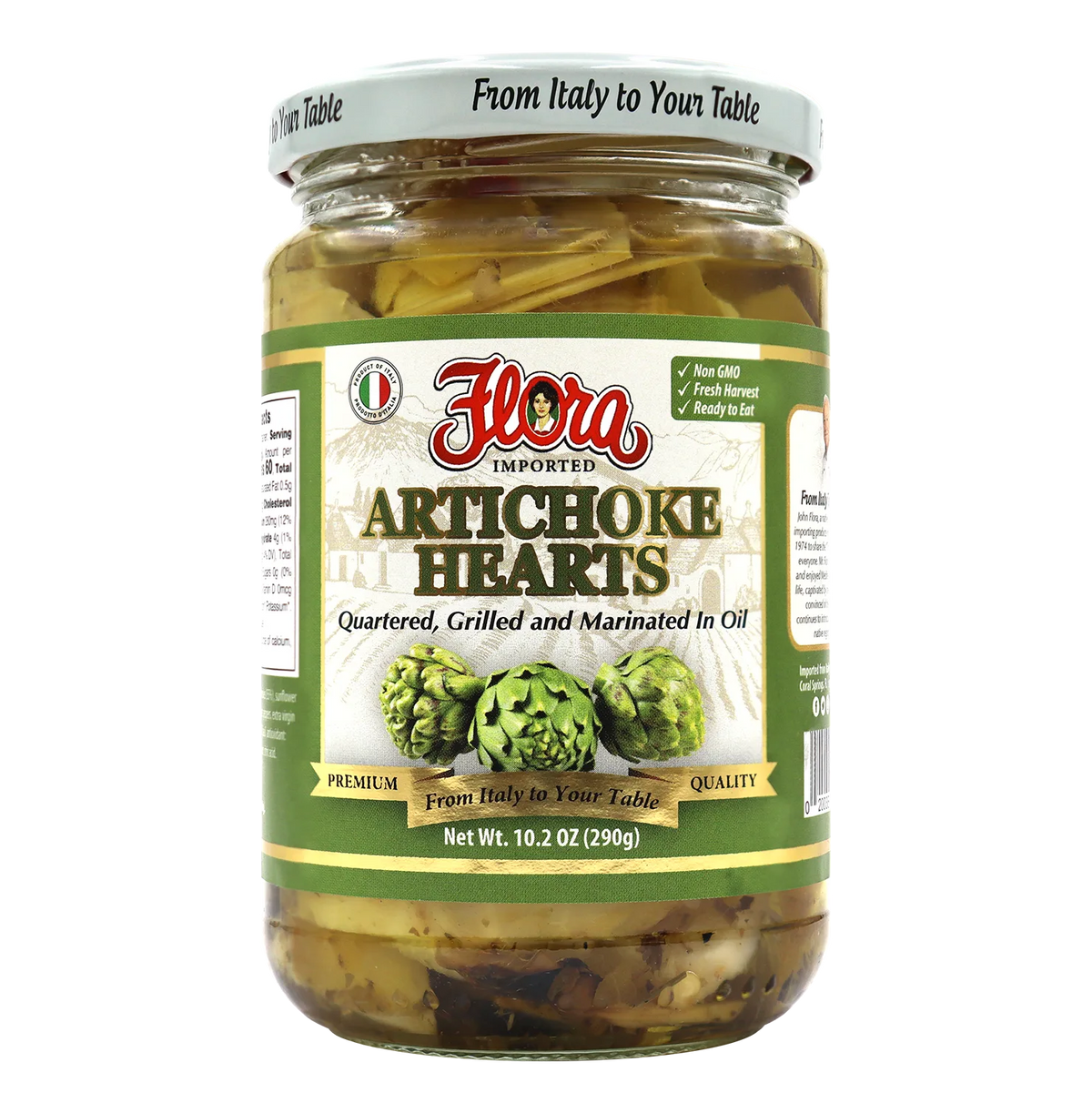 Artichoke Hearts - Quartered Grilled and Marinated In Oil - 10.2 oz