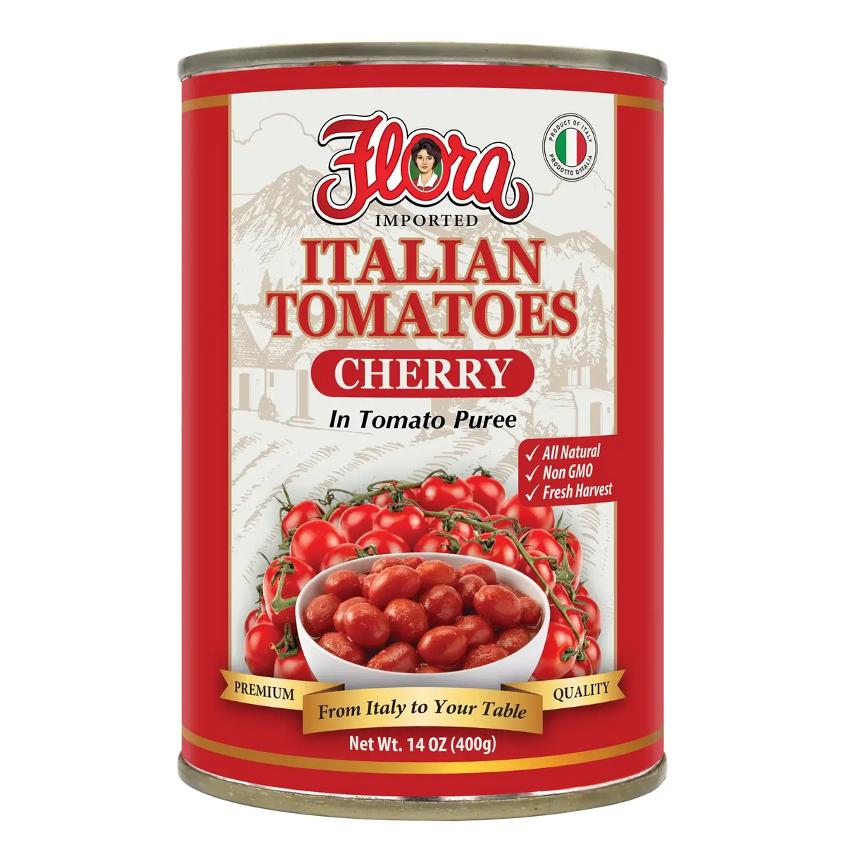 Cherry Tomatoes - In Tomato Puree - 14 oz