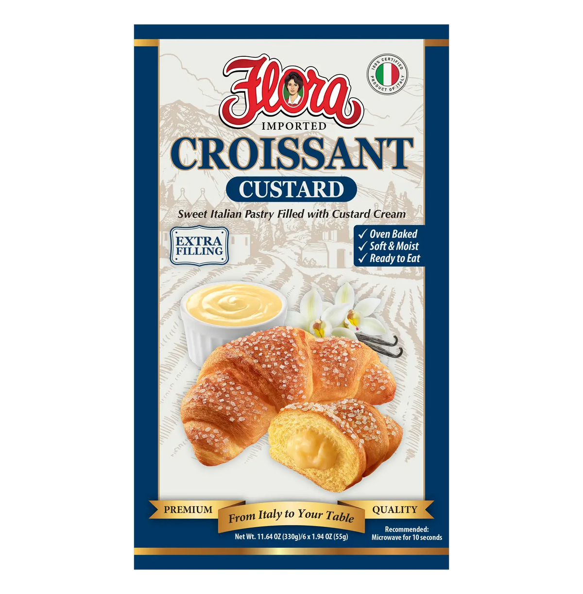 Croissants - Custard Pastry Cream - 11.64 oz